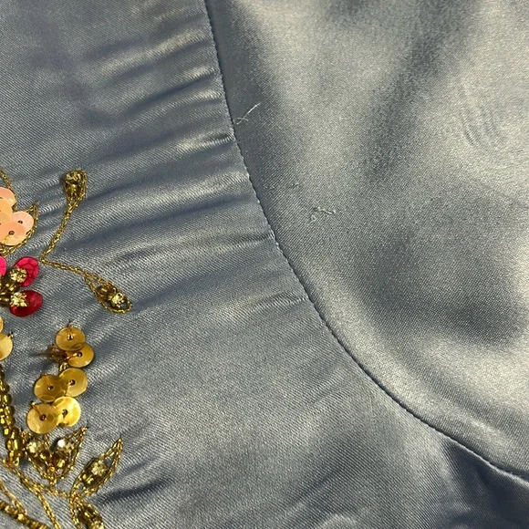 Shalwar kameez organza Duppatta blue size small. Indian Pakistani wear. - Picture 17 of 17